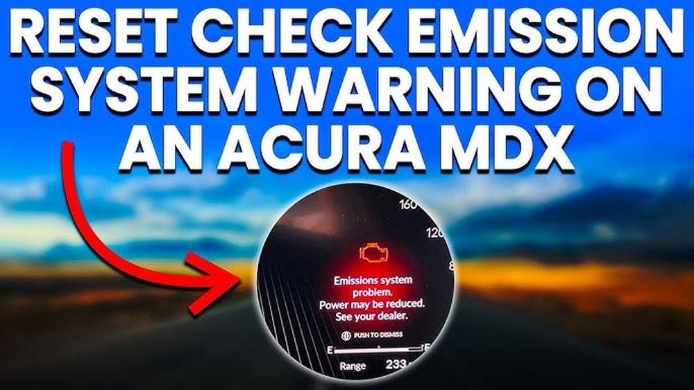 How to Reset Check Emission System Acura Mdx