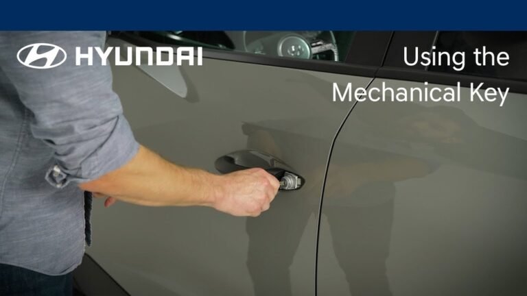 How to Start Hyundai Tucson With Mechanical Key