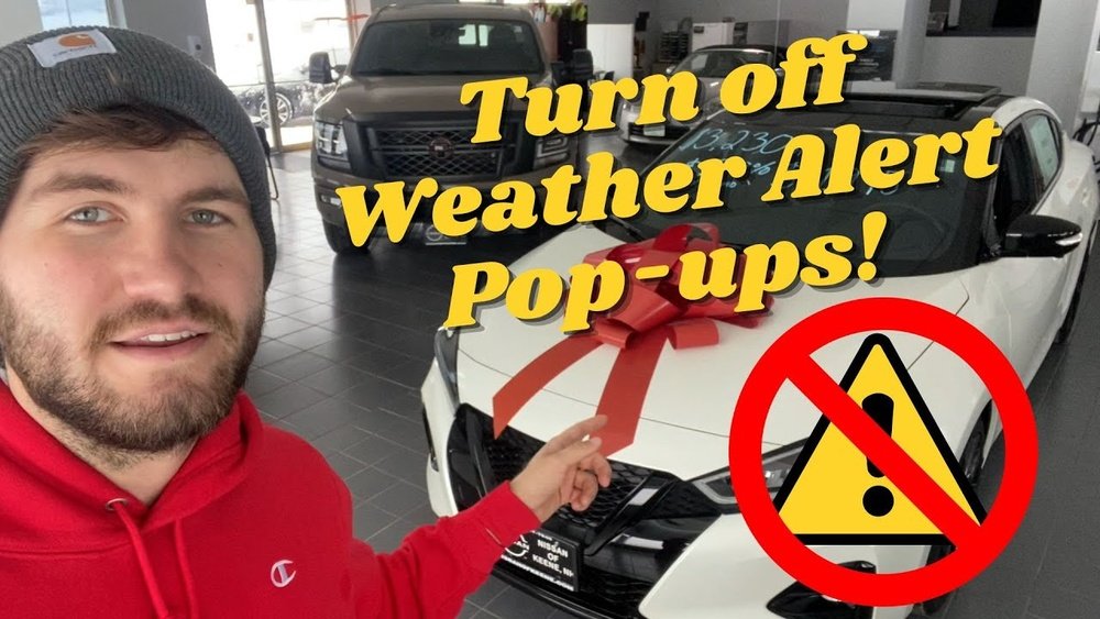 How to Turn off Weather Alerts Nissan Altima