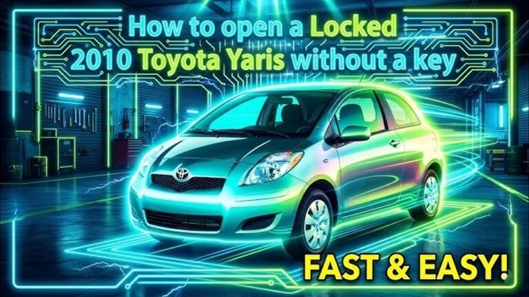 How to Unlock a Toyota Yaris Without Keys